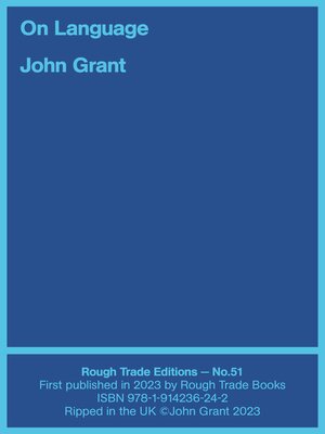 cover image of On Language
